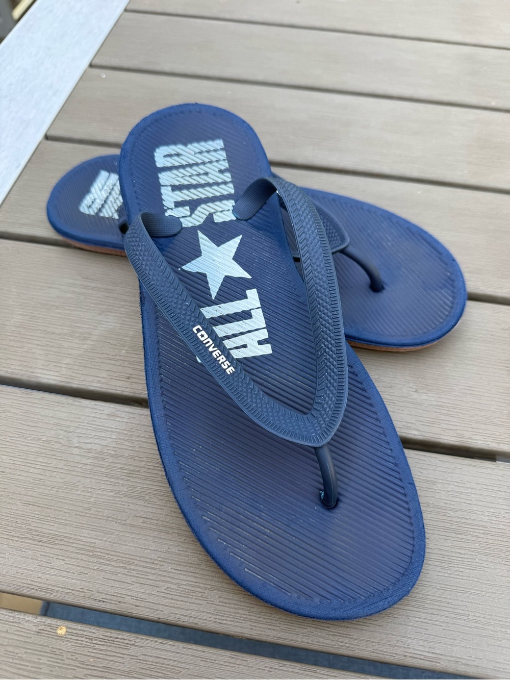 Converse Navy Flip Flops
